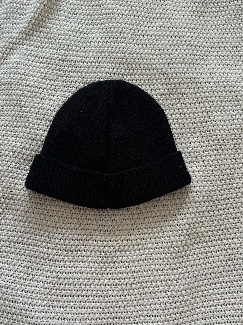 Black Knit Beanie - Kid's Winter Hat